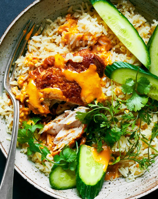 Peanut Satay Chicken or Shrimp Bowl (MON)