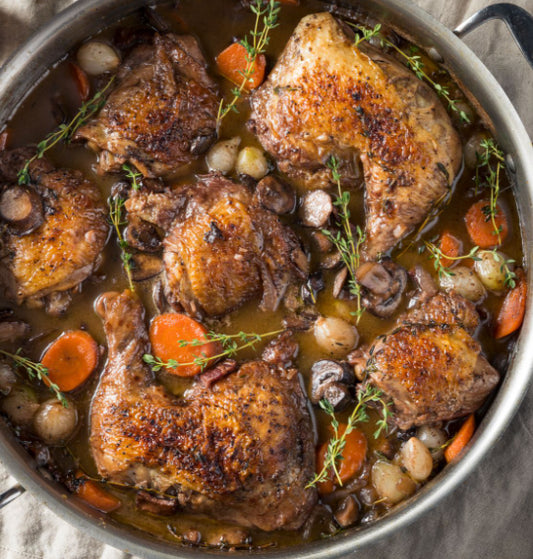 Coq au Vin with Sweet Potato Soufflé (WED)