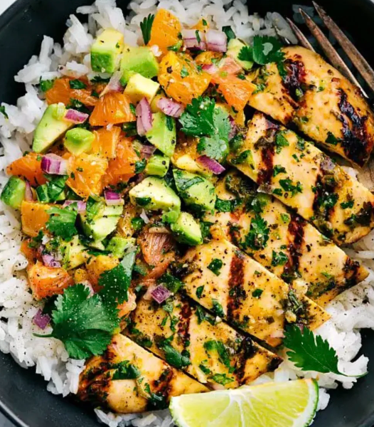 Charred Spring Onion Salsa Verde Chicken (MON)