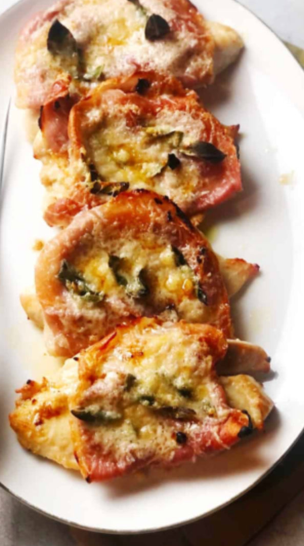 Chicken Saltimbocca with Truffled Parm Potatoes