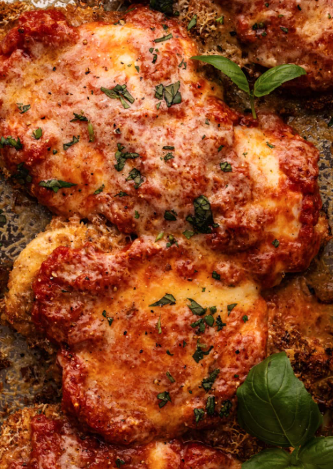 Pesto Chicken Parm with Summer Orzo (MON)