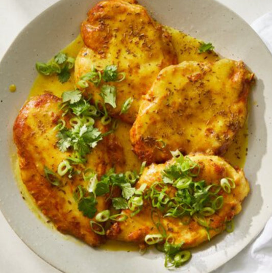 Lemon Dijon Chicken with Pesto Orecchiette  (MON)