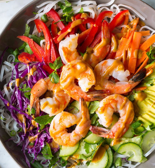 Spring Roll Bowl with Peanut Sauce (WED)