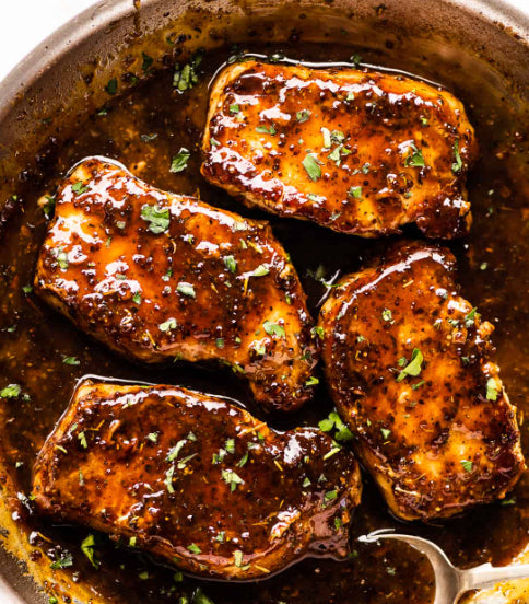 Honey Truffle Pork with Miso Apple Salad (MON)