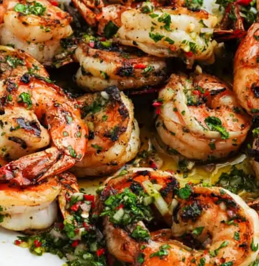 Salsa Verde Shrimp with Citrus Cucumber Salsa (MON)