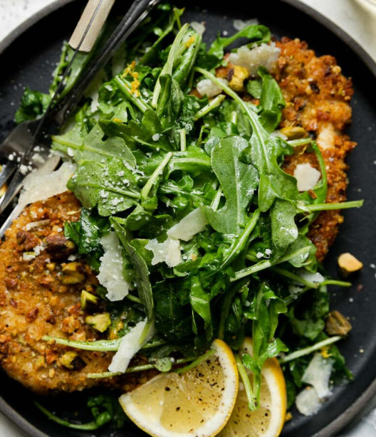 Pistachio-Crusted Chicken with Green Goddess Spring Salad (WED)