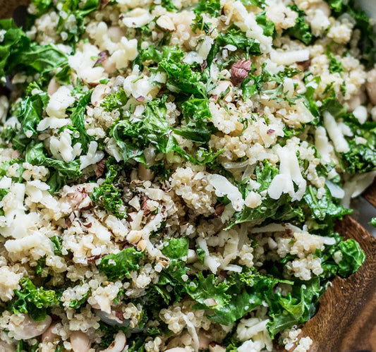 Lemony Quinoa, White Bean and Kale Salad (WED)