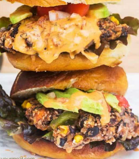 "Fake Shack" Black Garlic Protein Burger (WED)