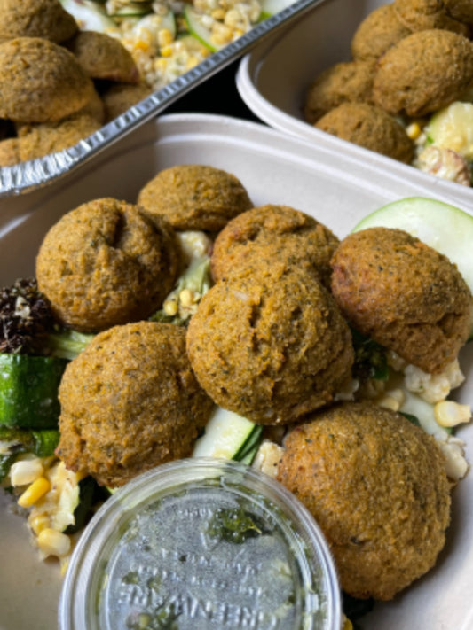 Fonio Balls with Famous Broccoli Salad (WED)