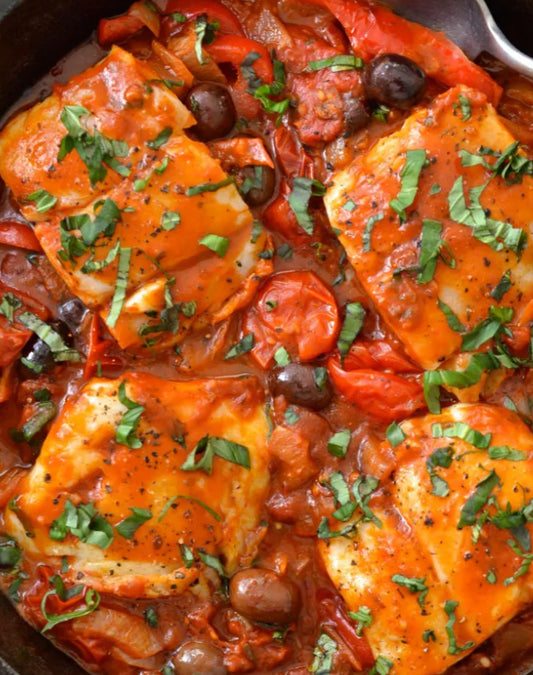 Herb Crusted Cod Cacciatore (WED)