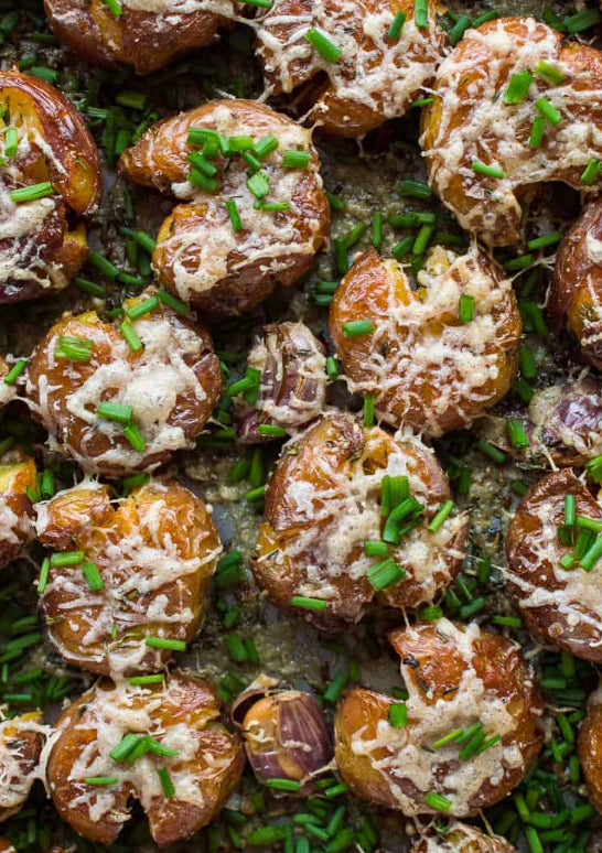 Parm Chive Smashed Potatoes (MON)