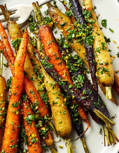 Roasted Baby Rainbow Carrots (MON)