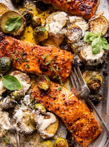 Maple Mustard Salmon with Golden Hour Salad  (WED)