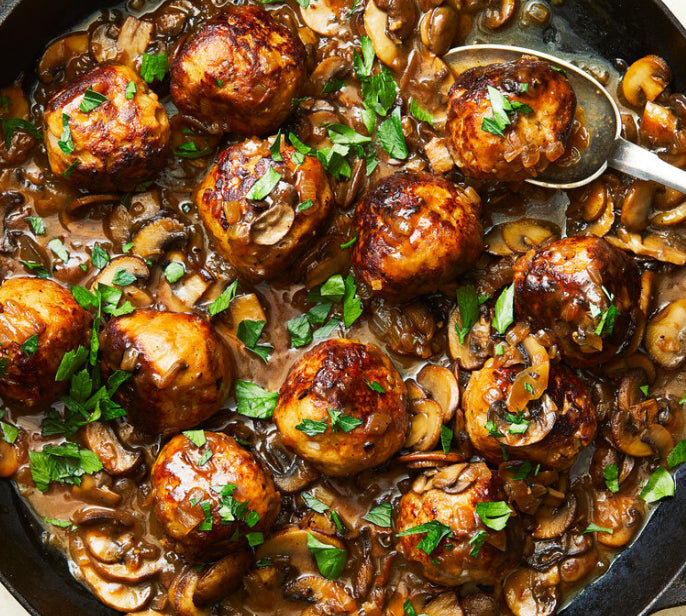 Chicken Marsala Meatballs (WED)