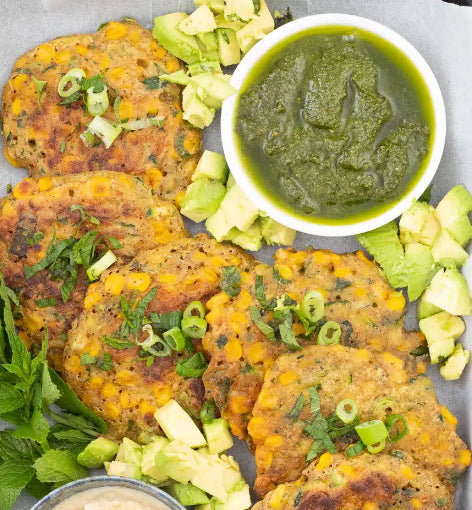 Citrus Basil Zucchini Protein Cakes (MON)