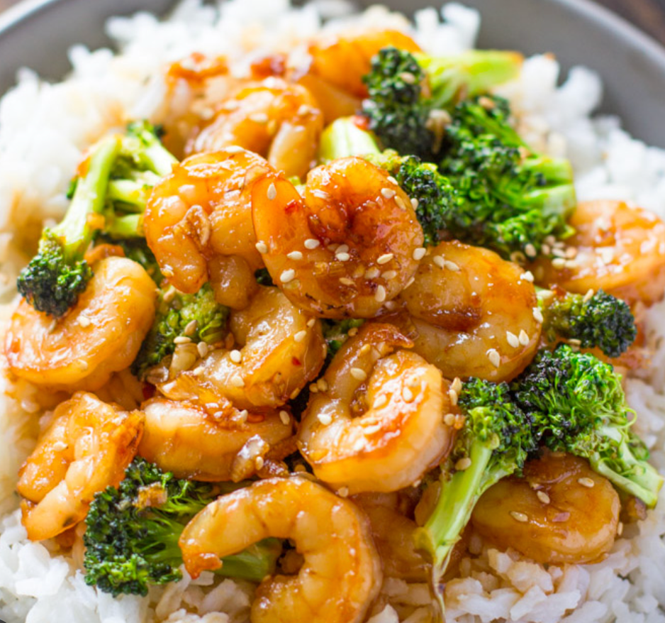 Honey Garlic Shrimp with Broccoli (MON)
