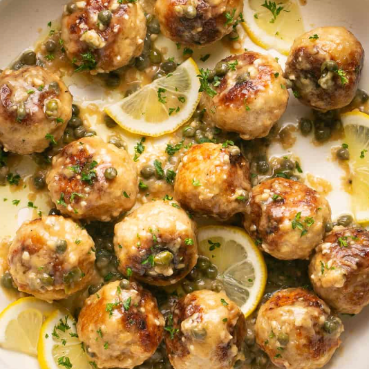 Chicken Piccata Meatballs (WED)