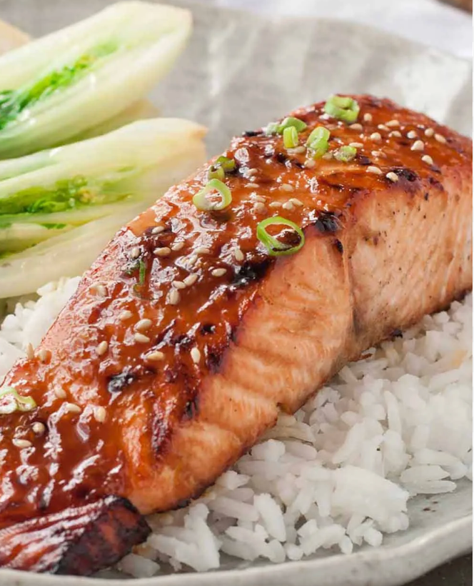 Tamari Ginger Salmon with Lotus Root (WED)