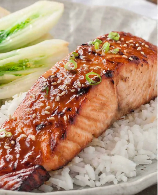 Tamari Ginger Salmon with Lotus Root (WED)