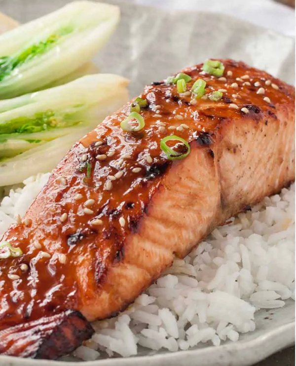 Tamari Ginger Salmon with Lotus Root (WED)