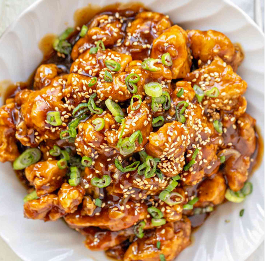 Umami Orange Sesame Chicken and Stir Fried Veggie Quinoa (MON)