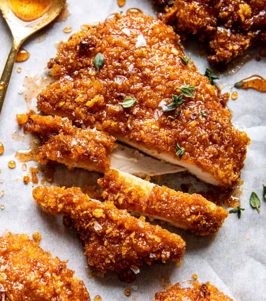 Crispy Hot Honey Chicken with Ramp Orzo (MON)