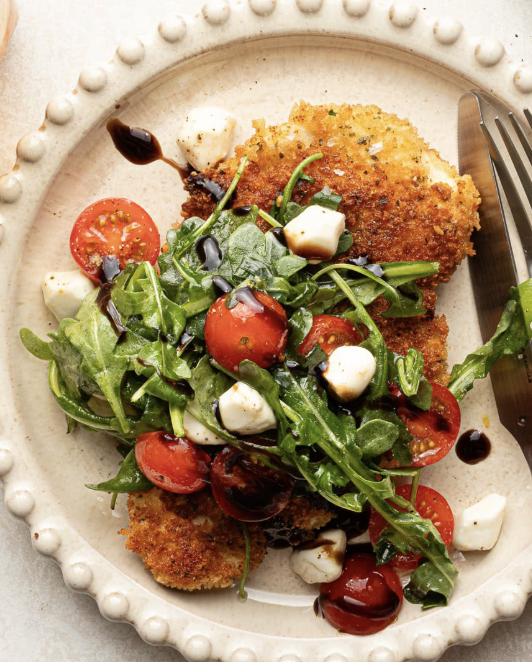 Chicken Milanese, Tomato and Mozzarella Salad (MON)
