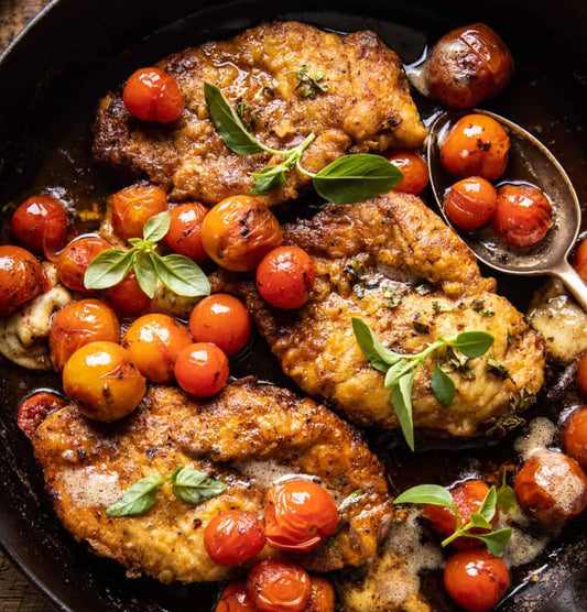 Florentine Chicken with Burst Tomatoes (WED)