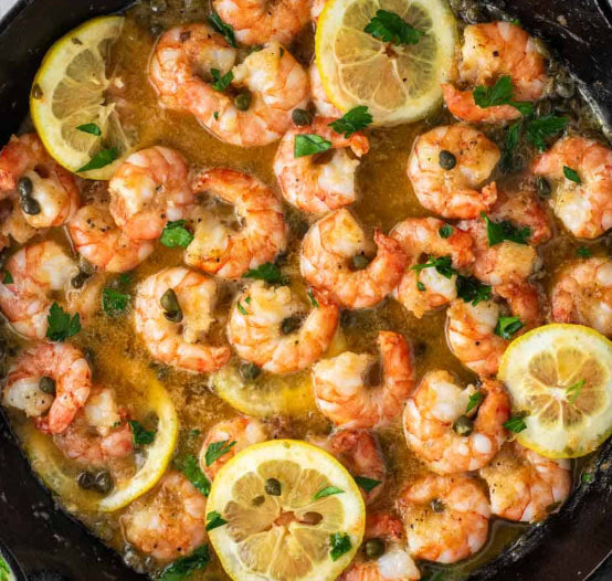 Shrimp Piccata with Caesar Potatoes (MON)
