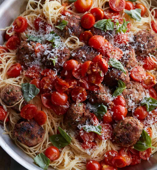 Pesto Meatballs with Arrabbiata (MON)