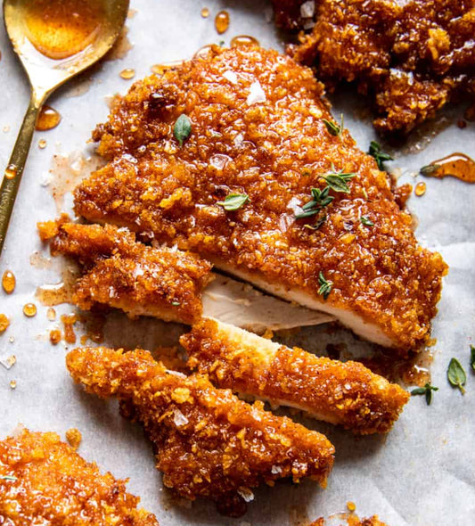Crispy Hot Honey Rosemary Chicken with Summer Orzo (MON)
