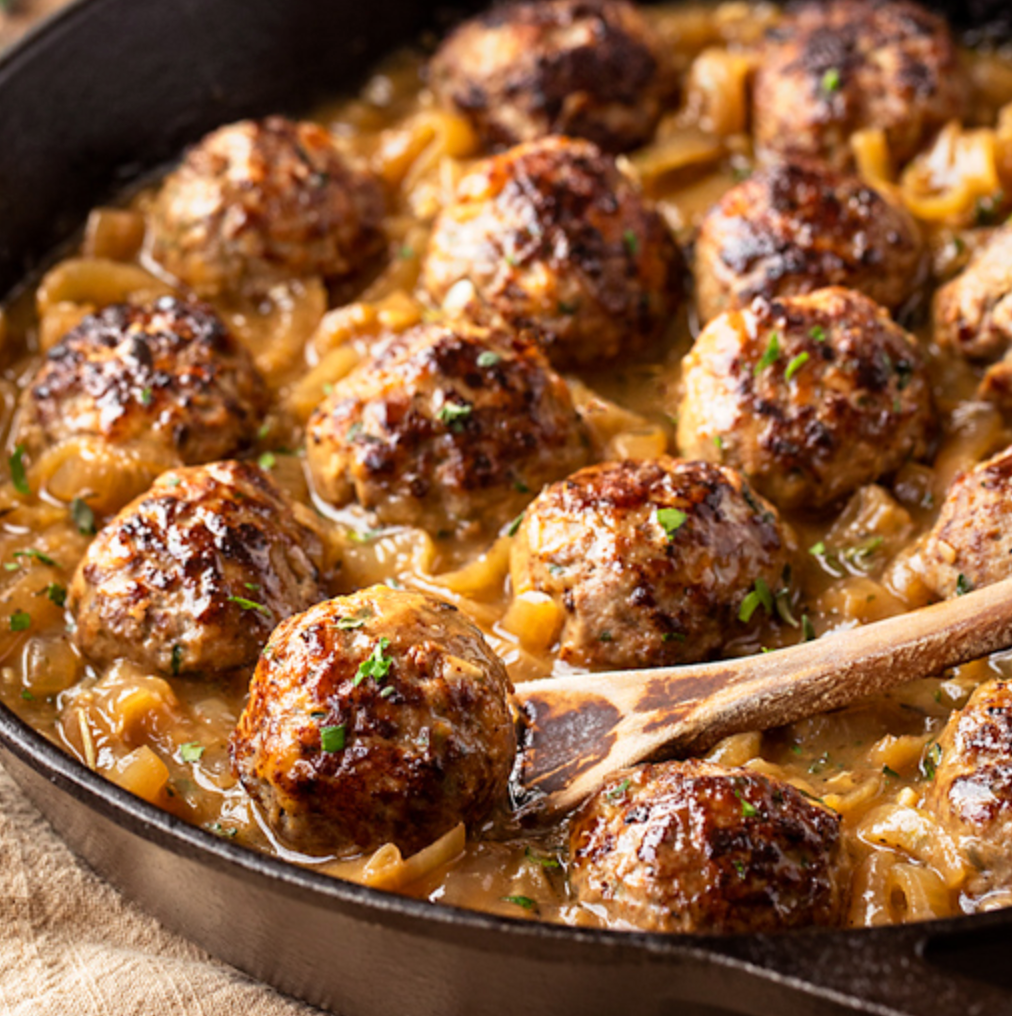 French Onion Meatballs (WED)