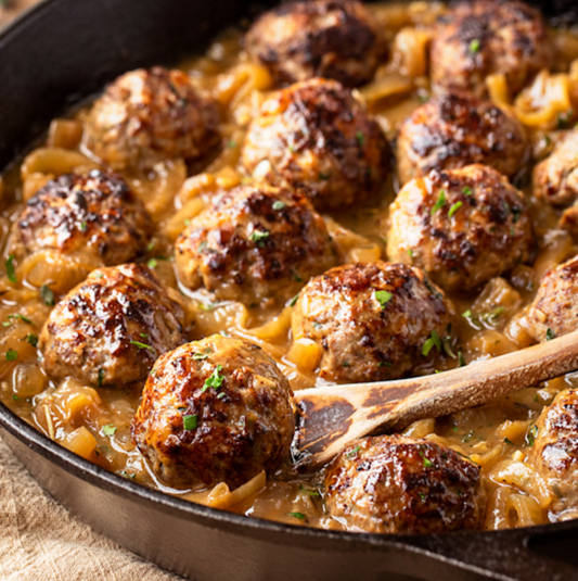 French Onion Meatballs (WED)