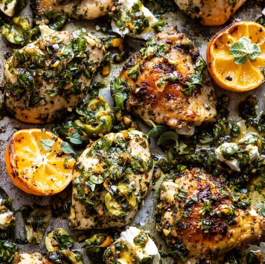 Lemon Thyme Herb Chicken with Warm Cauliflower Salad (MON)