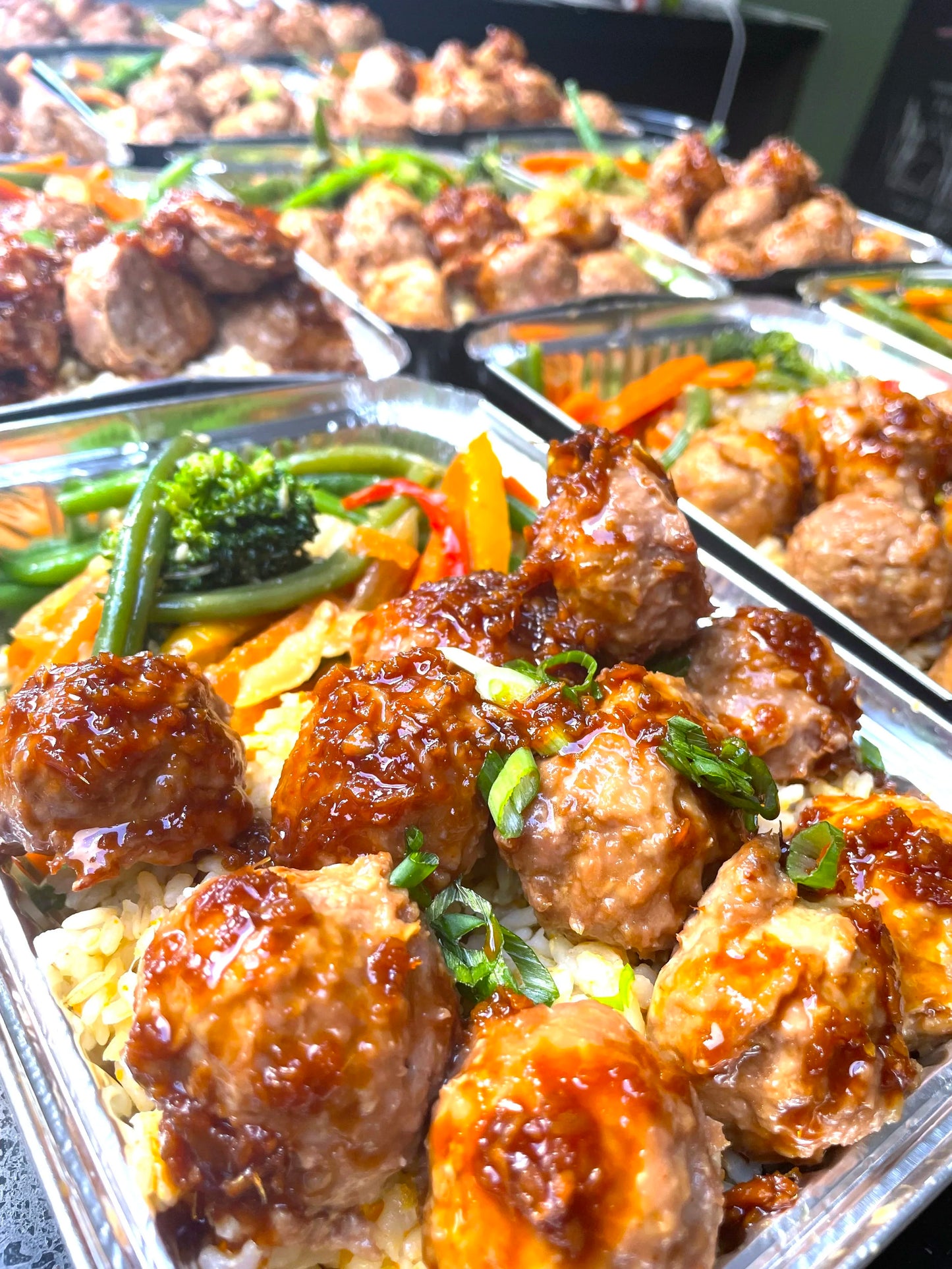 Bahn Mi Meatballs with Veggie Sesame Soba Noodles