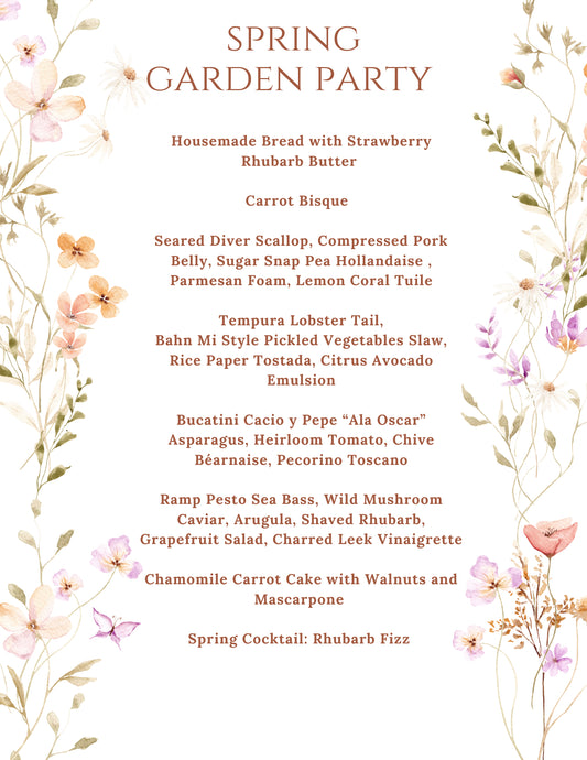 Garden Party Dinner