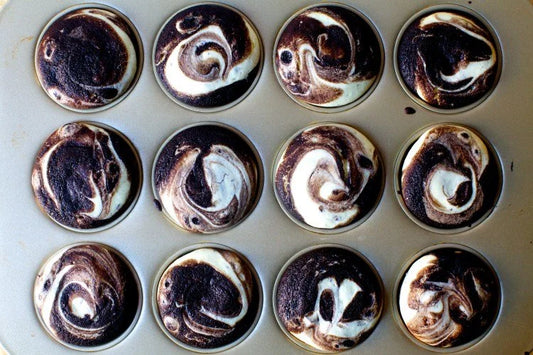 Guiltless Black Bottom Cupcakes