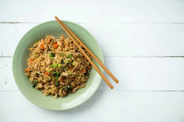 Asian Cauliflower "Fried Rice" with Chicken