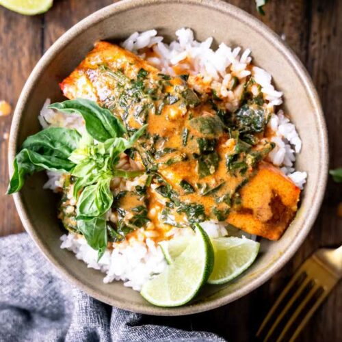 Coconut Peanut Curry Salmon (WED)