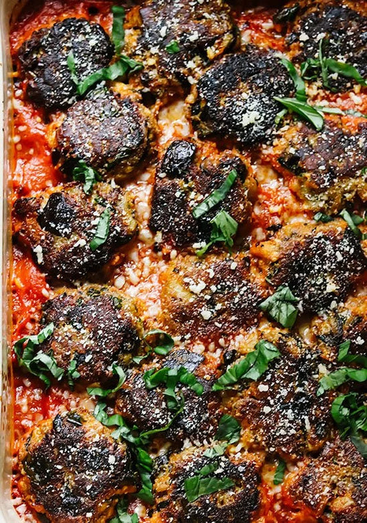Eggplant Parm Dumplings