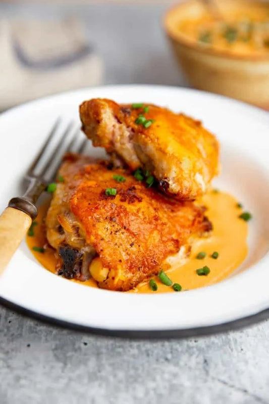 Romesco Chicken with Veggie Quinoa Pilaf