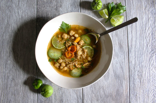 Rice Noodle Chicken Pho (Gluten Free)