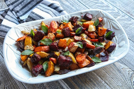 Herbed Roasted Root Veggies