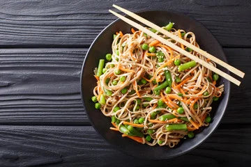 Sesame Soba Noodles with Tofu and Veggies (Vegan)