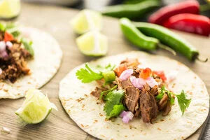 Ramp Salsa Verde Spring Chicken Tacos