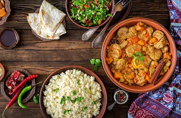 Chicken and Butternut Squash Tagine with Maple Glazed Green Beans
