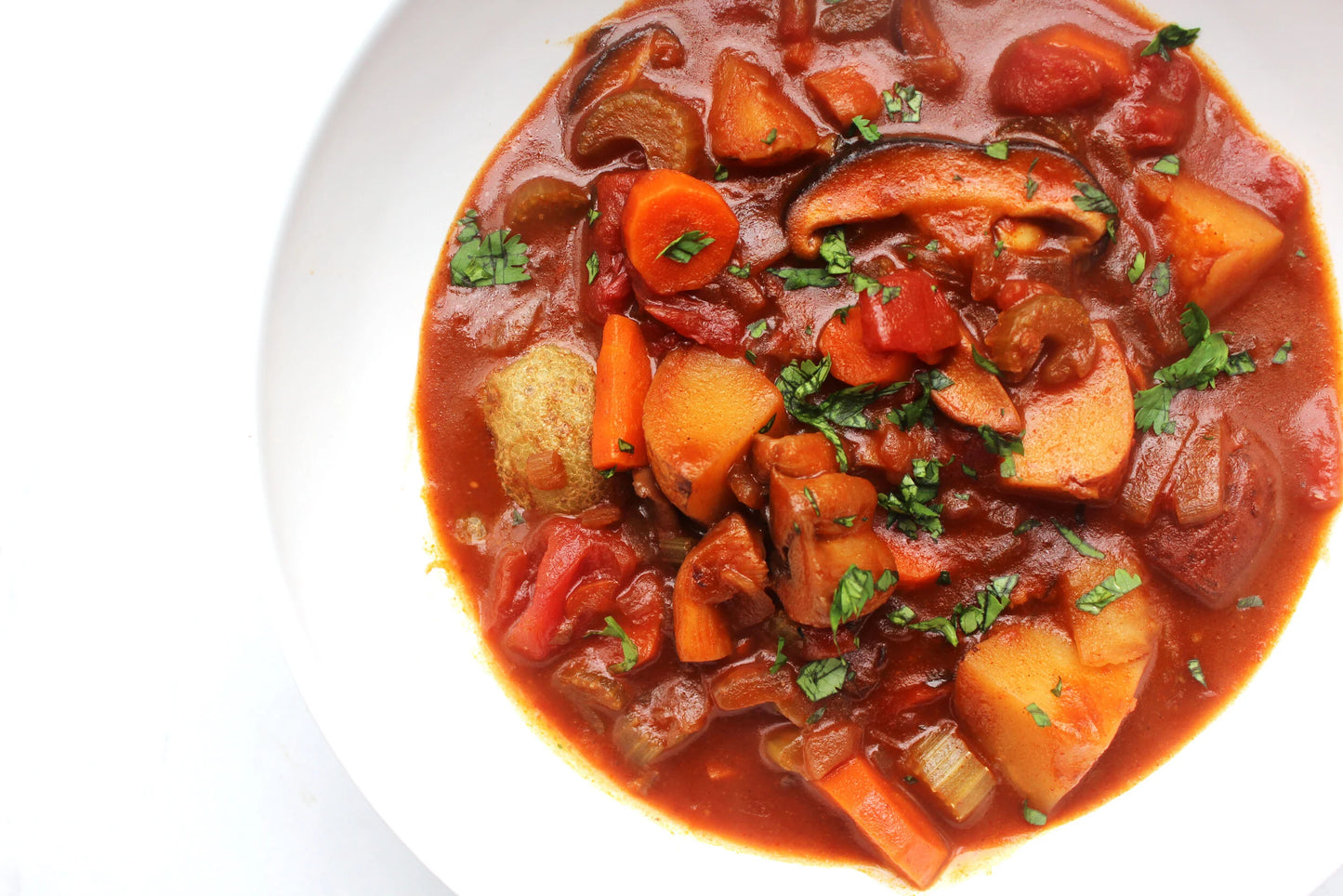 Vegan "Beef" Bourguignon with Cauli Rice Pilaf (Vegan)