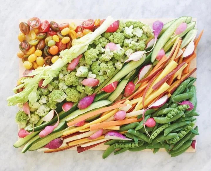 Seasonal Veggie Platter with Hummus